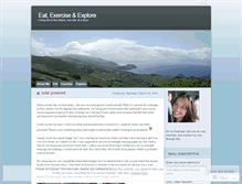 Tablet Screenshot of eatexerciseexplore.wordpress.com