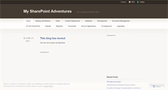 Desktop Screenshot of mysharepointadventures.wordpress.com