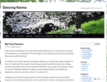 Tablet Screenshot of dancingkarma.wordpress.com