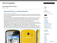 Tablet Screenshot of allreviewgadget.wordpress.com