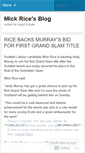 Mobile Screenshot of mickrice.wordpress.com