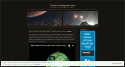 Desktop Screenshot of hannahspacefacts.wordpress.com