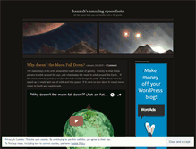 Tablet Screenshot of hannahspacefacts.wordpress.com