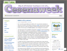 Tablet Screenshot of cesenaweek.wordpress.com