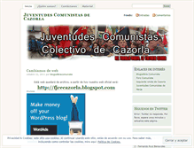 Tablet Screenshot of juventudescomunistasdecazorla.wordpress.com