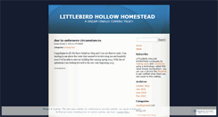 Desktop Screenshot of littlebirdhollowinmontanamyblog.wordpress.com