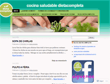 Tablet Screenshot of cocinadietacompleta.wordpress.com