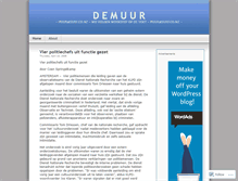 Tablet Screenshot of demuur.wordpress.com