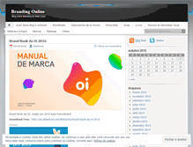 Tablet Screenshot of brandingonline.wordpress.com