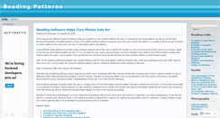 Desktop Screenshot of beadingpattern.wordpress.com