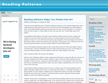 Tablet Screenshot of beadingpattern.wordpress.com
