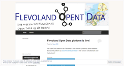 Desktop Screenshot of flevolandopentdata.wordpress.com