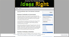 Desktop Screenshot of ideasright.wordpress.com