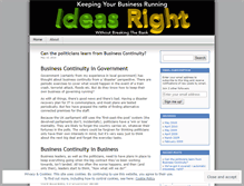 Tablet Screenshot of ideasright.wordpress.com