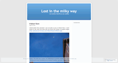 Desktop Screenshot of lostinthemilkyway.wordpress.com