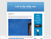 Tablet Screenshot of lostinthemilkyway.wordpress.com