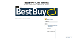 Desktop Screenshot of bestbuycorporatetax.wordpress.com