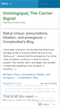 Mobile Screenshot of ontologique.wordpress.com