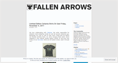 Desktop Screenshot of fallenarrows.wordpress.com