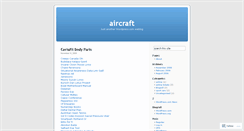 Desktop Screenshot of aircraft.wordpress.com