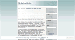 Desktop Screenshot of mediatingideology.wordpress.com