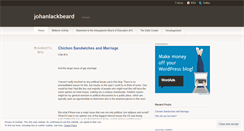 Desktop Screenshot of johanlackbeard.wordpress.com