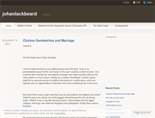 Tablet Screenshot of johanlackbeard.wordpress.com