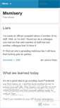 Mobile Screenshot of msmisery.wordpress.com