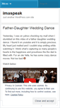 Mobile Screenshot of imaspeak.wordpress.com