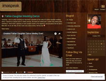Tablet Screenshot of imaspeak.wordpress.com