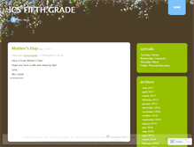 Tablet Screenshot of icsfifthgrade.wordpress.com