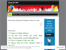 Tablet Screenshot of dicasnetx.wordpress.com