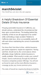Mobile Screenshot of march54violet.wordpress.com