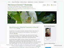 Tablet Screenshot of legacylivingnetwork.wordpress.com