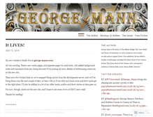 Tablet Screenshot of georgemann.wordpress.com
