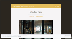Desktop Screenshot of particleoftime.wordpress.com