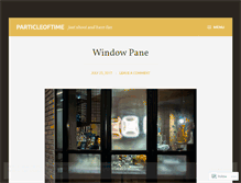 Tablet Screenshot of particleoftime.wordpress.com