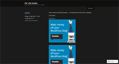 Desktop Screenshot of devitabeata.wordpress.com