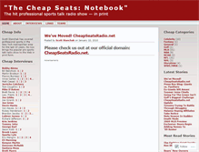Tablet Screenshot of cheapseatsradio.wordpress.com
