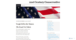 Desktop Screenshot of 21stcenturyconservative.wordpress.com