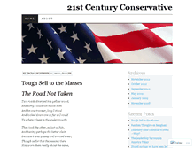 Tablet Screenshot of 21stcenturyconservative.wordpress.com