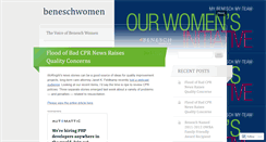 Desktop Screenshot of beneschwomen.wordpress.com