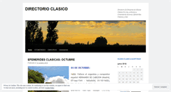 Desktop Screenshot of directorioclasico.wordpress.com