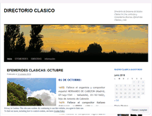 Tablet Screenshot of directorioclasico.wordpress.com