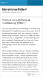 Mobile Screenshot of morenotestoself.wordpress.com