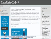 Tablet Screenshot of morenotestoself.wordpress.com