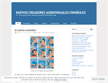 Tablet Screenshot of nuevosaudiovisuales.wordpress.com