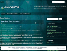 Tablet Screenshot of healthyskinbyangie.wordpress.com