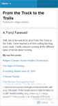 Mobile Screenshot of fromthetracktothetrails.wordpress.com