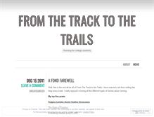 Tablet Screenshot of fromthetracktothetrails.wordpress.com